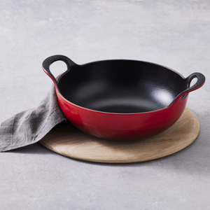 Le Creuset Cerise Cast Iron Balti Dish 24cm